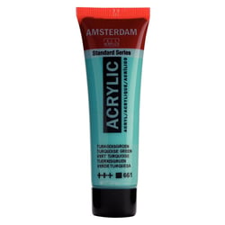 Peinture acrylique en tube - Vert turquoise - 661 - Amsterdam - 20ml