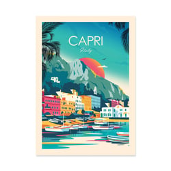 Affiche 30x40 cm - Capri Italy - Studio Inception