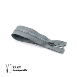 Fermeture éclair Z48 - PRESTILON 4 mm 25 cm - Non Séparable