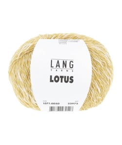 Pelote de coton à tricoter Lotus - 25GR - Lang Yarns 50 Jaune