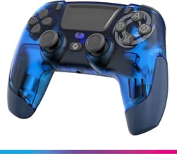Manette sans fil PS4/PS3/PC/Android/iOS - Oniverse - Hall Effect - Macro - Turbo - Revolt Blue