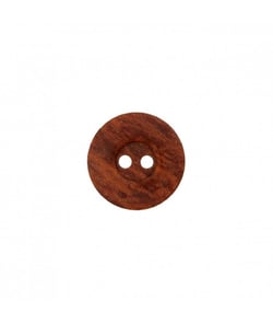 Carte de 3 boutons imitation bois en polyester 2 trous 18mm - Prym Brun Fonce marron