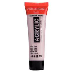 Peinture acrylique en tube - Rose clair - 361 - Amsterdam - 20ml