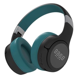 Casque Audio Bluetooth Pliable Avec Écran LCD Et Réduction De Bruit Vert YONIS