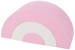 Arc - en - ciel mini – lot de 3 gros blocs blanc, rose (pastel) - Velinda