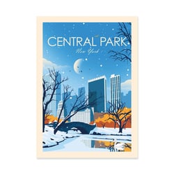 Affiche 30x40 cm - Central Park New-York - Studio Inception