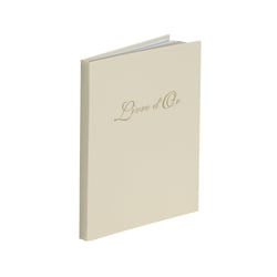 Livre d'or Boston doré 80 pages blanches