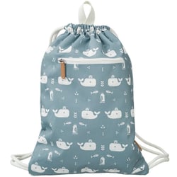 Sac à ficelles baleine bleue Fresk