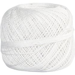 Fil de coton mercerisé - 20 g - 125 m - Blanc