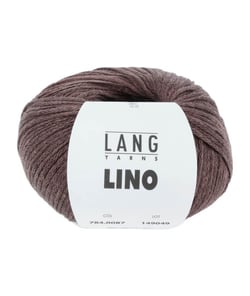 Pelote de lin à tricoter Lino - Lang Yarns 87 Marron