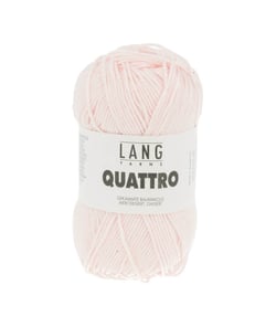 Fil à tricoter 100% coton QUATTRO - Lang Yarns 209 Rose