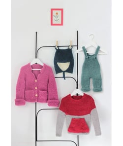 Livre Spécial Fil Teddy de DMC - Modèles Adorables pour Bébés et Enfants Blanc