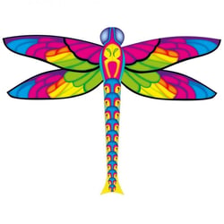 Cerf-volant monofil libellule multicouleur 100cm x 76cm - HQ KITES