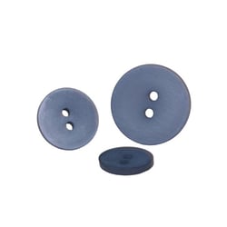 Lot de 3 boutons 2 trous satiné bleu marine