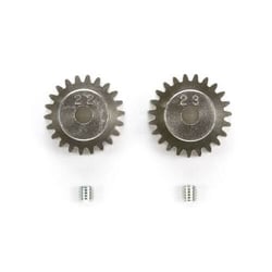 2 Pignons 22 et 23 dents M0,6 - Tamiya 50357