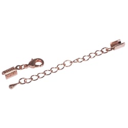 Fermoir pour bijou assemblé, 2mm ø, or rose, 1 pce