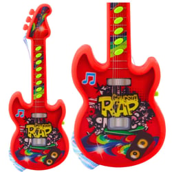 Guitare Électrique Pour Enfants Rouge Avec Mélodies Solmisation 29 Cm