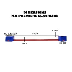 Ma premiere Slackline – 116 cm – bleu - Icare