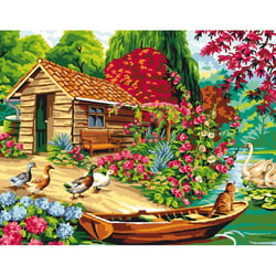Princesse - Canevas Antique Cabane De Pêcheur 50x65 cm