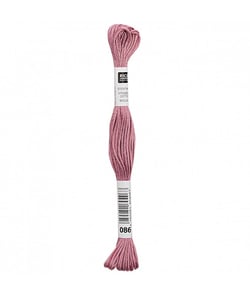 Fil à broder mouliné Uni - Rico Design 086 Rose