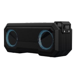 Enceinte Bluetooth Waterproof X8 Lumineuse 12H Autonomie 3000mAh 8W Clair Noir YONIS