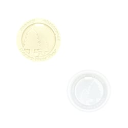 Moule en silicone ø 6,8cm x 1,2cm - Pendentif sapin de Noël
