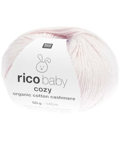 Pelote Rico Baby Cozy Organic Cotton Cashmere – Douceur et Naturel pour Bébé 04 Rose