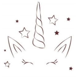 Graine Créative - Tampon en bois Tête de Licorne