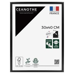 Cadre photo Essentiel exposition noir 30x40 cm