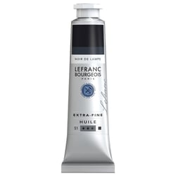 Peinture à l'huile - Extra-fine - Noir de lampe - 266 - Lefranc Bourgeois - 40ml