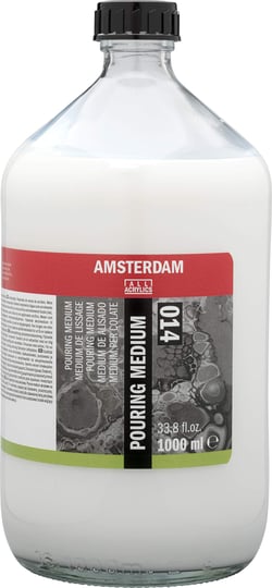 Bouteille 1000 ml - Médium de lissage Amsterdam - Acrylique - Transparent - Extra-fine