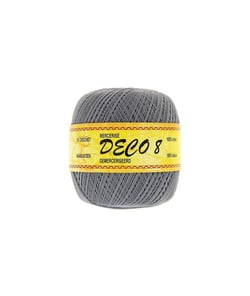 Coton à crocheter DECO 8 - Distrifil 140 Gris