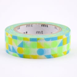 Masking Tape - Mosaiques bleues - 10 m x 15mm