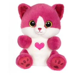 Peluche - Peluche Chat BERRY rose framboise – Cutydoos Love – 23 cm