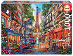 Puzzle 1000 pcs – Paris Dominic Davison - Educa Borras - Rouge