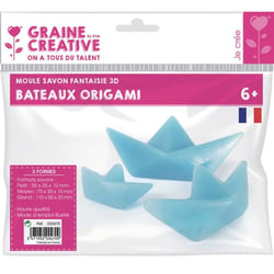 Graine Créative - Moule pour savon Bateaux en Papier