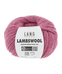 Pelote à tricoter 100% Laine Vierge LAMBSWOOL - Lang Yarns 0065 Rose
