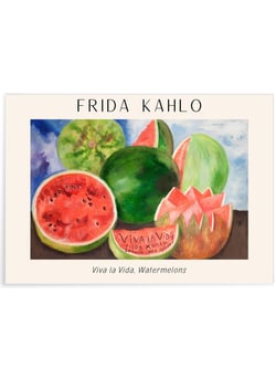Affiche Frida Kahlo « Viva la Vida, Watermelons » | A3 : 29,7x42cm