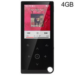 Lecteur MP4 Rouge Écran Tactile 2.4' 4GB Audio Vidéo Sans Bluetooth Noir YONIS