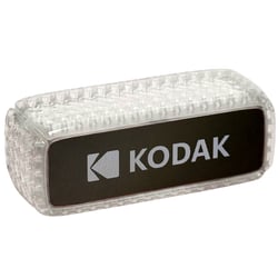 Kodak Enceinte Bluetooth - Étanche IPX6, Son Puissant 8W, Éclairage RGB, Autonomie 5h, Connexion Bluetooth V5.0 - Blanc