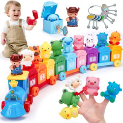 Le train des animaux de la ferme-Jeux éducatifs-Hahaland