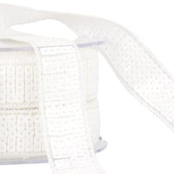 Galon paillettes blanc au mètre