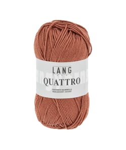 Fil à tricoter 100% coton QUATTRO - Lang Yarns 15 Rouge