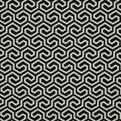 Tissu Polyester Stretch Graph sur fond Noir