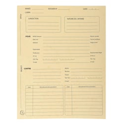 Paquet de 25 dossiers de procédure carte lustrée 25x32cm - Ivoire - x 5 - Exacompta