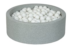 Piscine à balles Aire de jeu + 450 balles blanc - Velinda