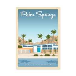 Affiche 30x40 cm - Palm Springs - Olahoop Travel Posters