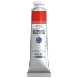 Peinture à l'huile - Extra-fine - Rouge vermillon - 393 - Lefranc Bourgeois - 40ml