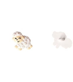 Bouton culot mouton blanc 18mm x 21mm