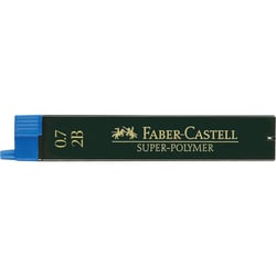 Mine graphite - Porte-mine - 0,7mm - 2B - Gris - Etui de 12 mines - Faber-Castell